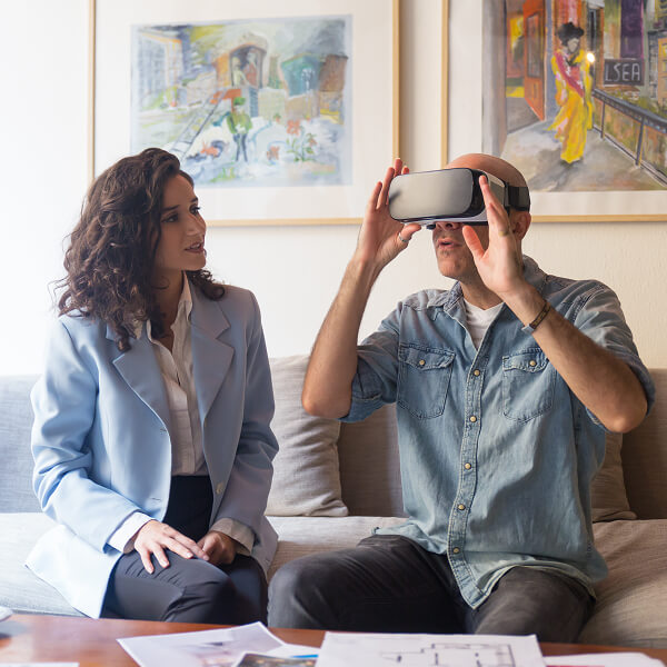 Interior design consultation using virtual reality technology offering a competitive advantage with Design KG